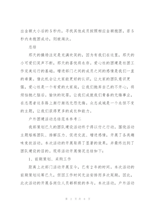 户外团建活动总结范本.docx