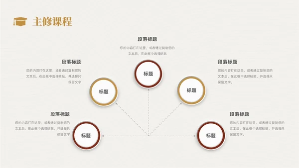 复古简约风研究生复试汇报个人简历自我介绍述职报告ppt模板