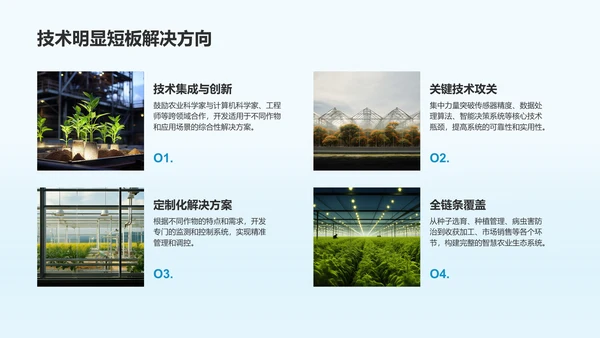 绿色商务风智慧农业项目发展计划书PPT模板