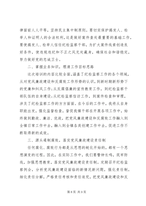 基层纪检业务培训心得体会.docx