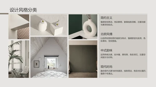 棕色简约风室内建筑设计方案PPT模板