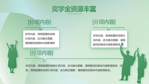绿色清新学校教育培训工作总结动态PPT