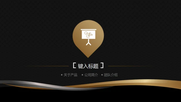 高端黑金商务商业计划书通用PPT模版