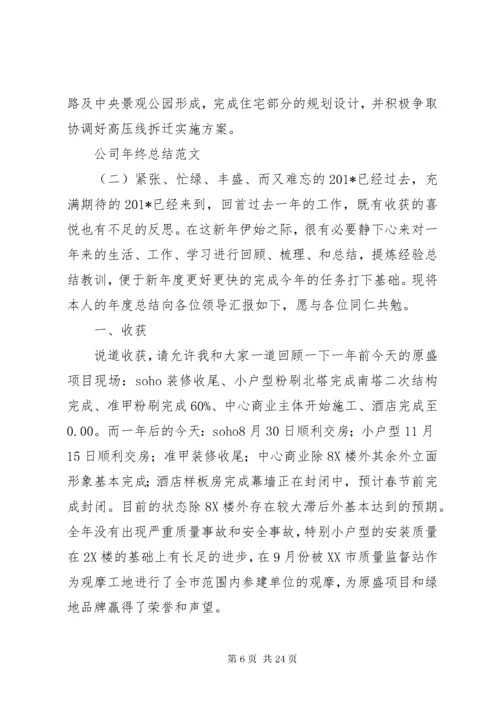 公司年终总结范文3篇.docx