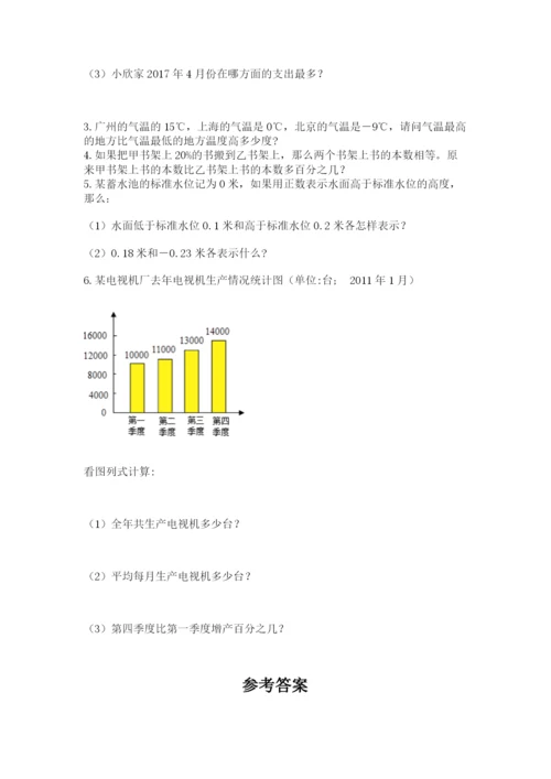 北师大版小学数学六年级下册期末检测试题含答案【b卷】.docx