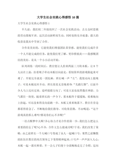 大学生社会实践心得感悟10篇.docx