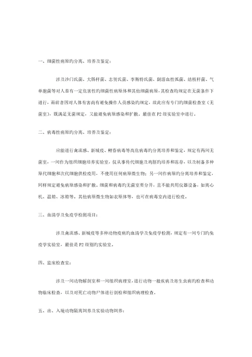 出入境检验检疫局实验室重点规划设计基础说明微检卫检动植检