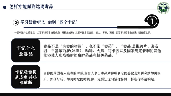 国际禁毒日珍爱生命远离禁毒教育知识PPT模板