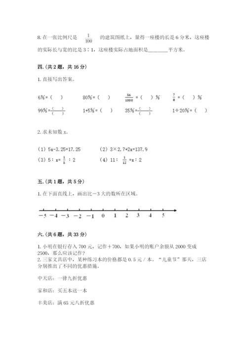 小学六年级升初中模拟试卷含完整答案【精品】.docx