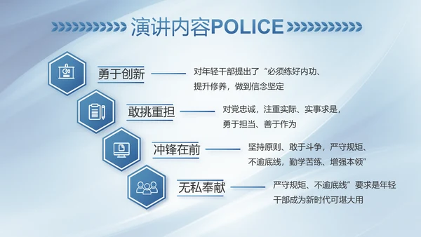 蓝色大气司法警察公安工作总结动态PPT模板