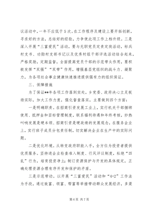 乡镇贯彻落实全县三级干部会议精神情况汇报3.docx