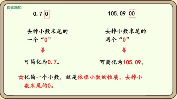 新人教版数学四年级下册4.2.1    小数的性质课件