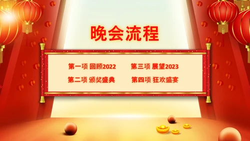 年会2023颁奖庆典开门红春节晚会PPT