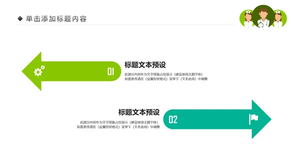 绿色清新医疗护理类动态PPT模板