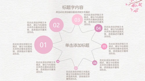 精美手绘复古玫瑰花ppt动态模板