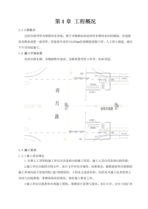 顶管工程专项施工方案.docx