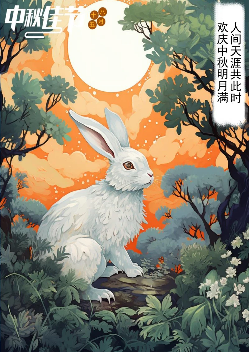 欢庆中秋中秋海报