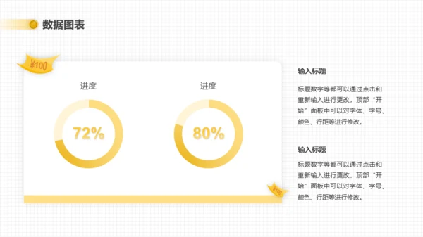 金融行业年终总结-卡片-金色