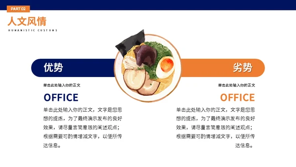 拉面制作方法美食分享通用PPT模板