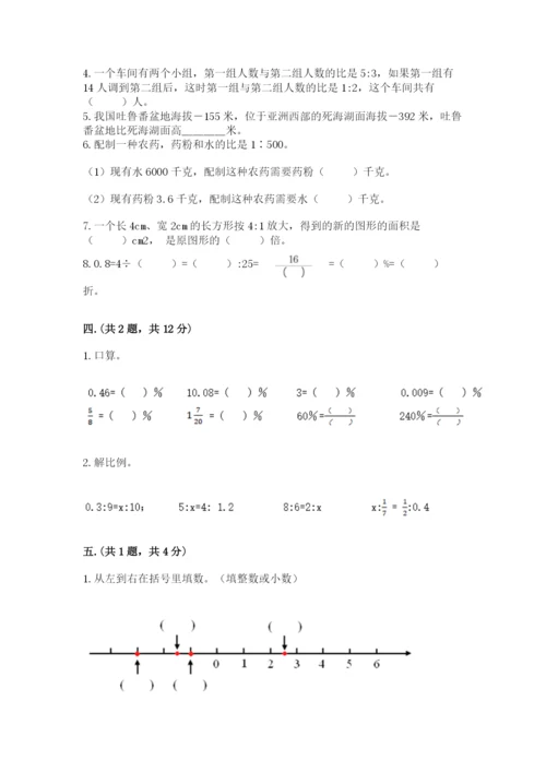 小升初数学考前检测试题附参考答案（能力提升）.docx