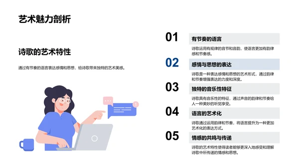 韵律诗歌教学PPT模板