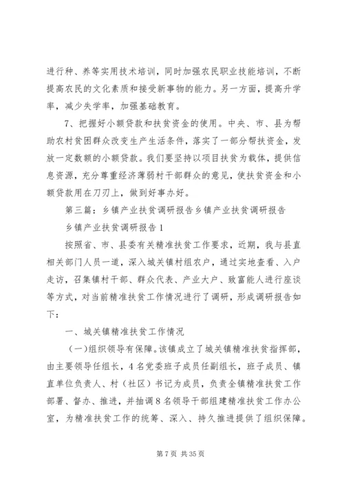 乡镇扶贫调研报告.docx