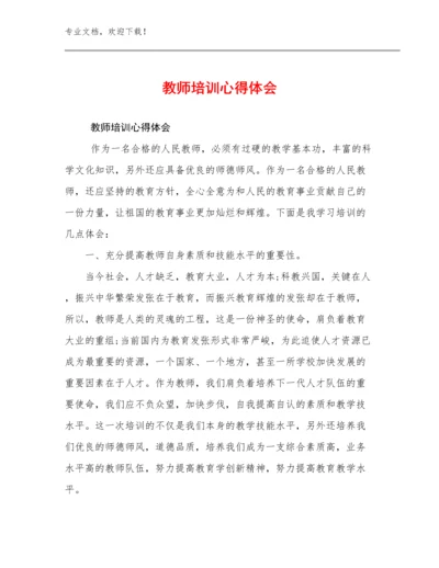 教师培训心得体会范文14篇.docx