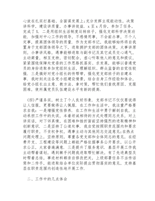 两新党支部书记述职报告总结材料.docx