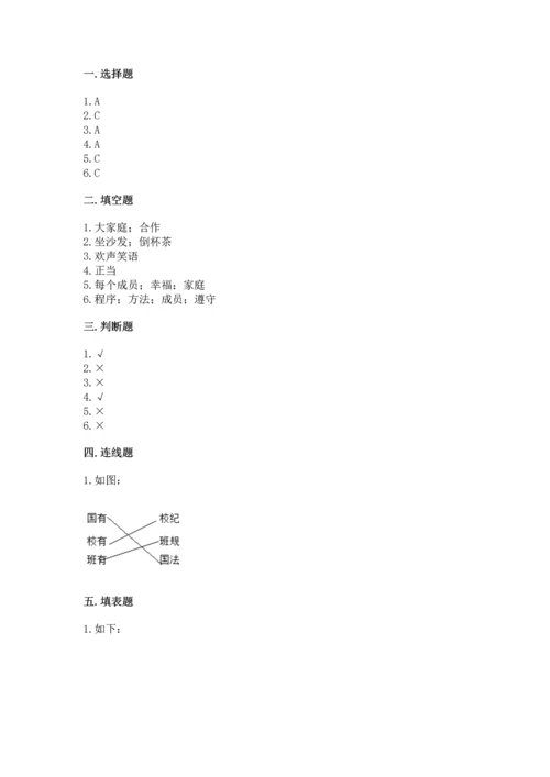 部编版小学四年级上册道德与法治期中测试卷（满分必刷）.docx