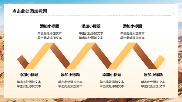 棕色简约风敦煌旅游出行计划PPT模板