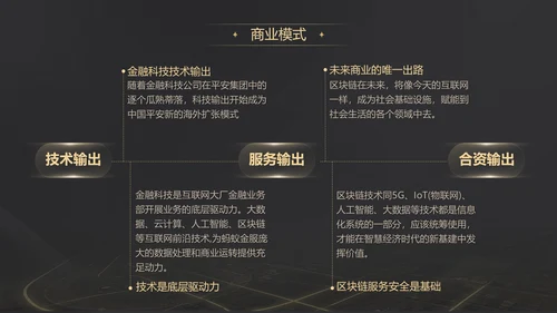 黑金质感项目战略商业计划书通用PPT模板