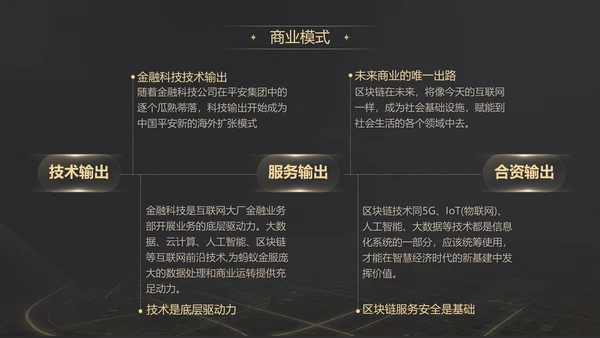 黑金质感项目战略商业计划书通用PPT模板