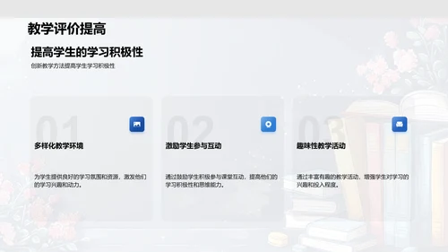 季度教学报告PPT模板