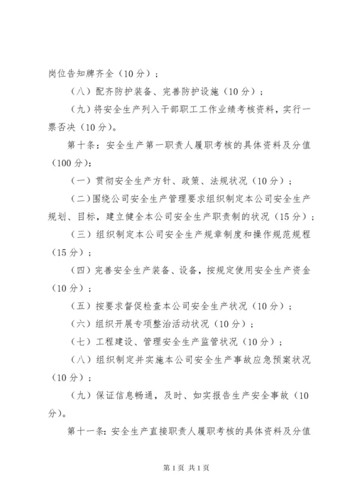 关于安全生产责任制考核制度范文大全.docx