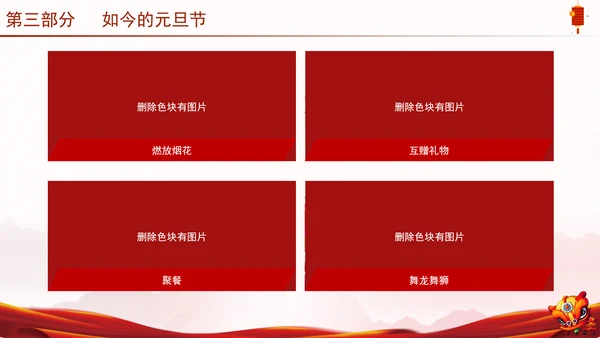 中国传统节日元旦的起源历史专题党课PPT