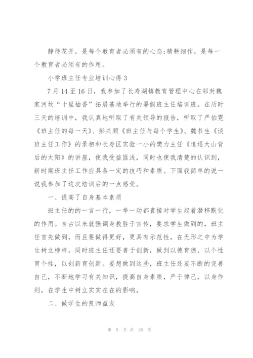 小学班主任专业培训心得10篇.docx