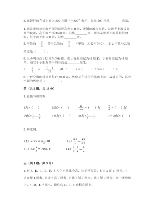 人教版数学小升初模拟试卷附参考答案【综合题】.docx
