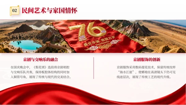 红色党政风国庆历史课堂专题讲座PPT模板