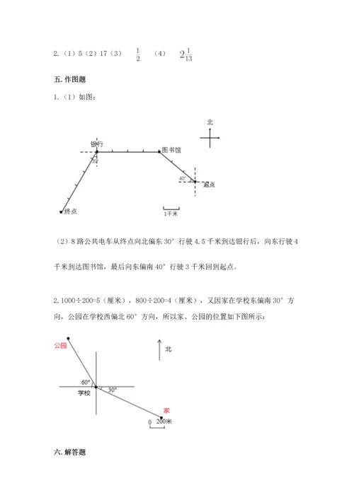 人教版六年级上册数学期末测试卷附答案（完整版）.docx