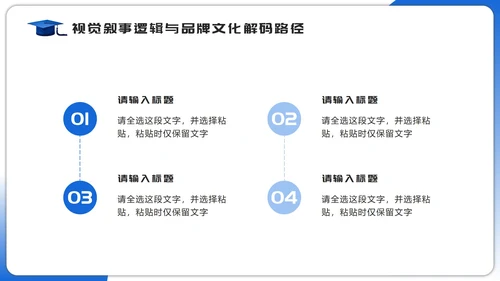 蓝色简约几何学士帽大学生毕业设计答辩PPT模板