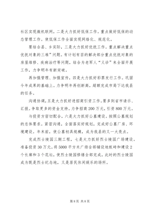 市民政局总结及来年规划.docx