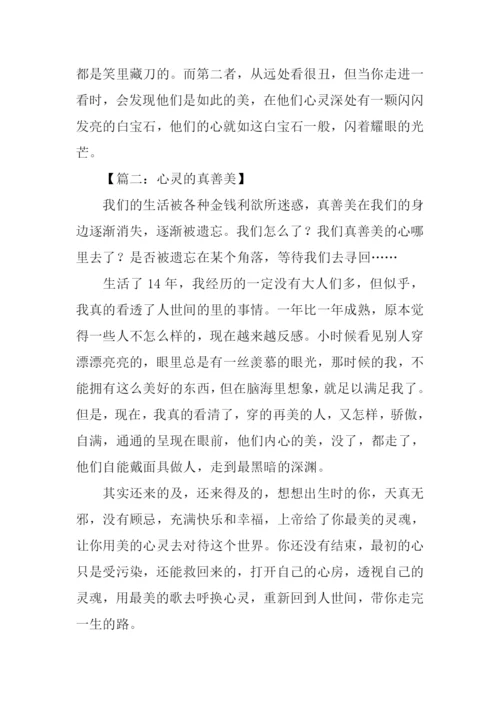 关于心灵美的作文500字.docx