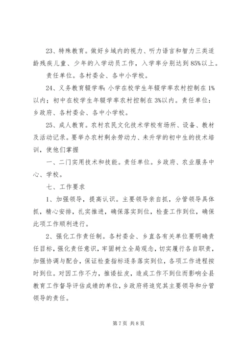 青龙镇总校迎接省政府教育督导评估实施方案[精选] (4).docx