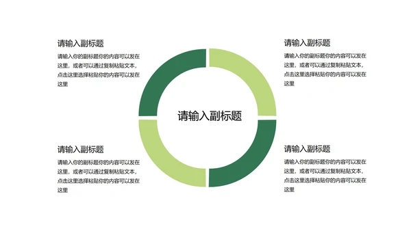渐变风绿色总结汇报PPT模板