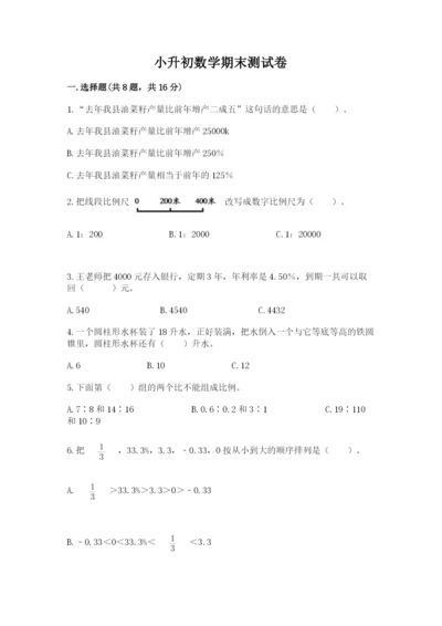 小升初数学期末测试卷【综合卷】.docx