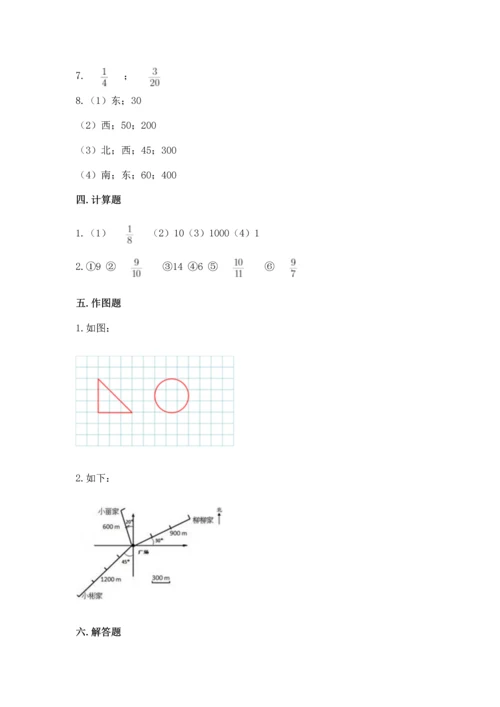 人教版六年级上册数学期末模拟卷含答案【完整版】.docx