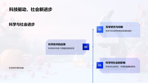 科学运用于生活PPT模板