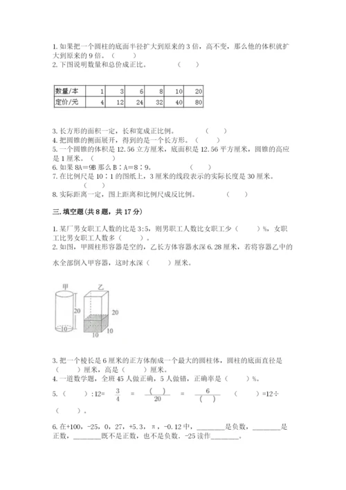 六年级下册数学期末测试卷附参考答案ab卷.docx