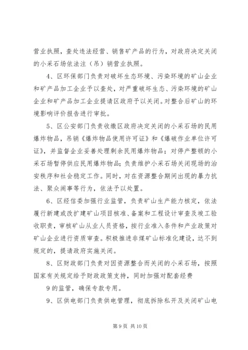 采石业治理整顿工作实施方案.docx