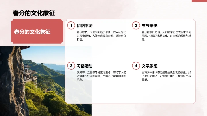 二十四节气春分PPT模板